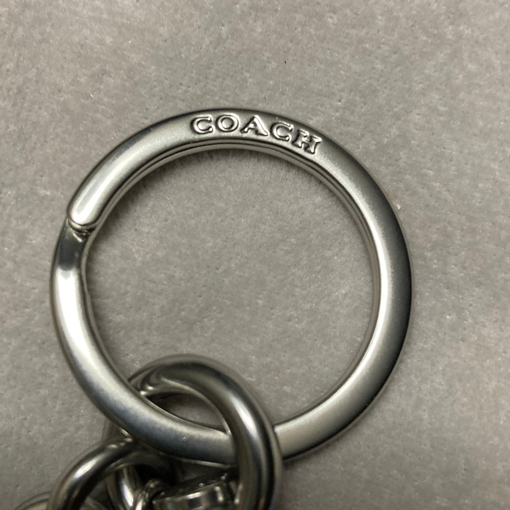 Coach Charm Silver “C” Bag key holder/Charm - Picture 2 of 6